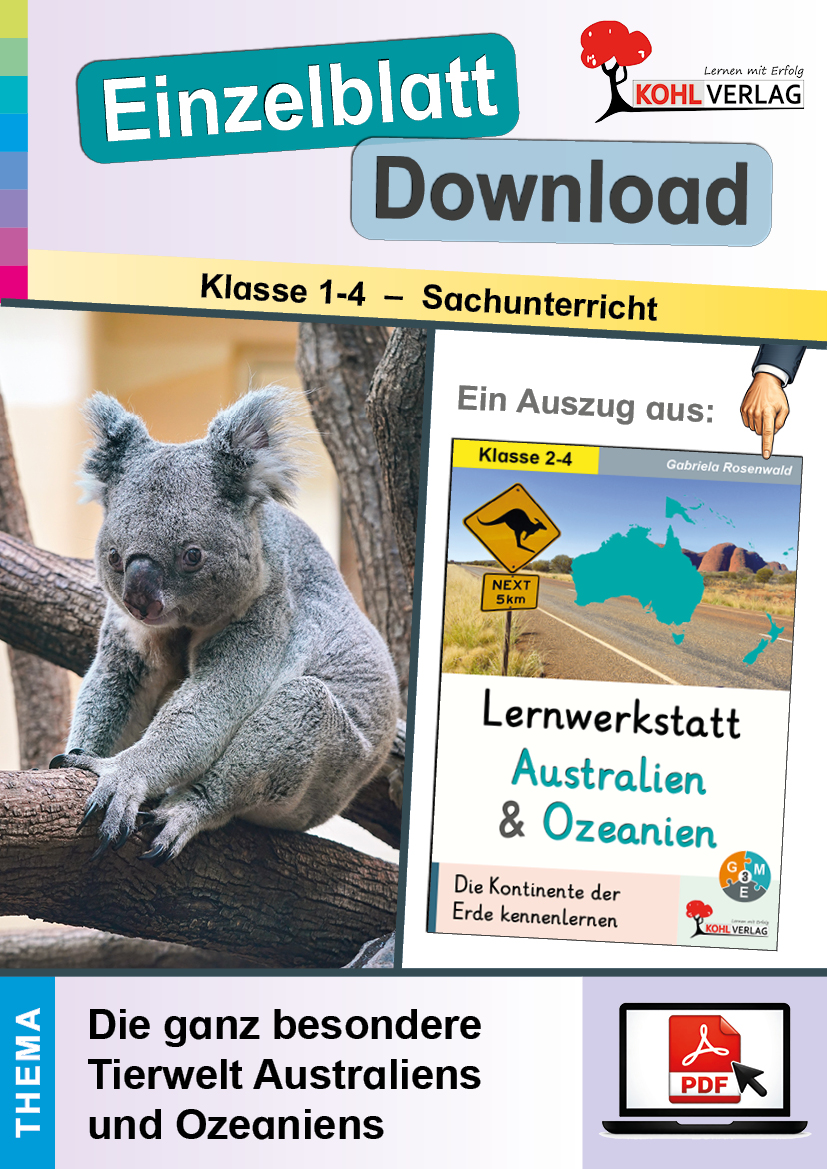 Lernwerkstatt Australien und Ozeanien / Die ganz besondere Tierwelt Australiens & Ozeaniens
