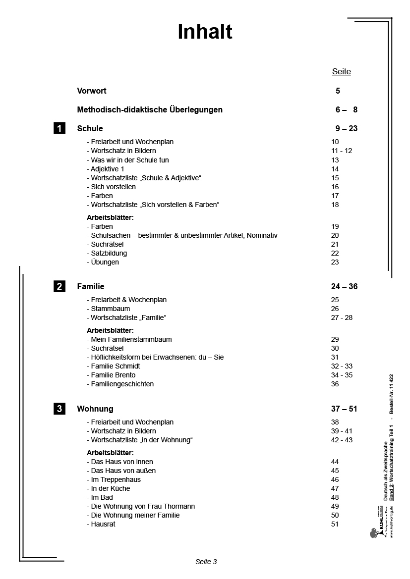 Deutsch als Zweitsprache in Vorbereitungsklassen II