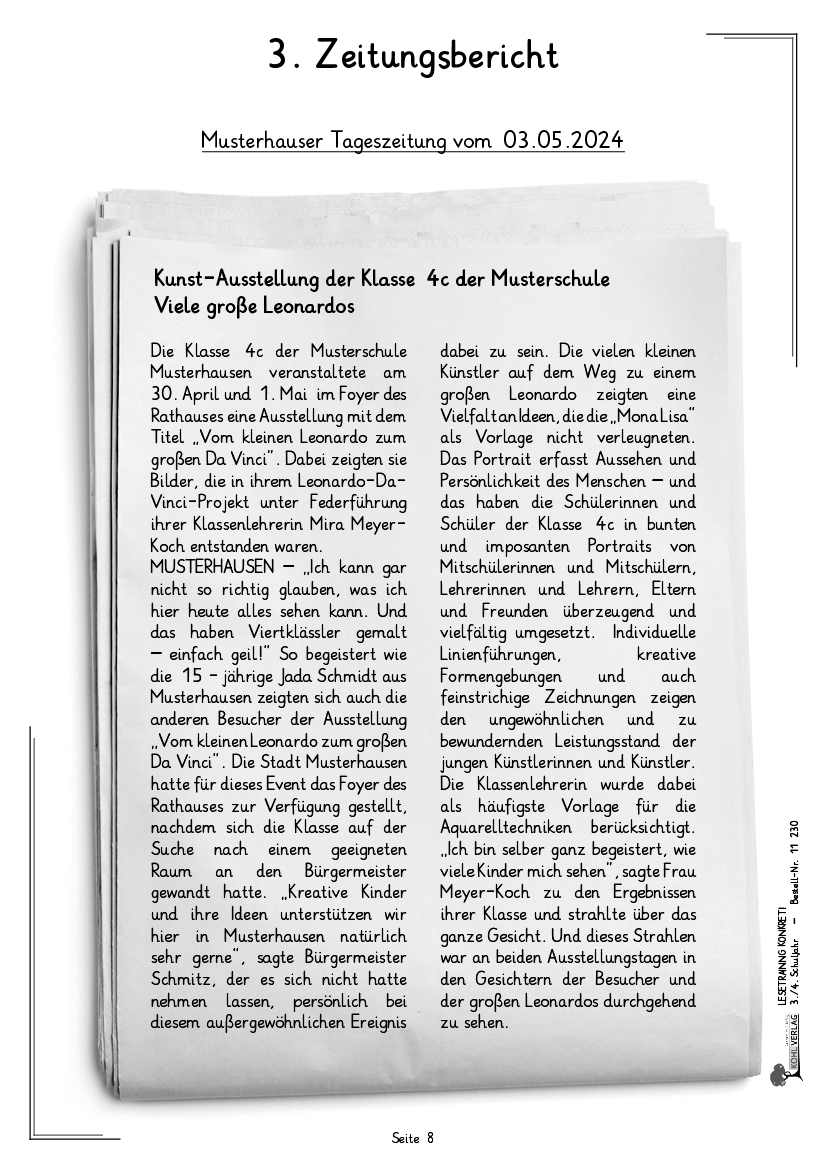 Lesetraining konkret! / Klasse 3-4