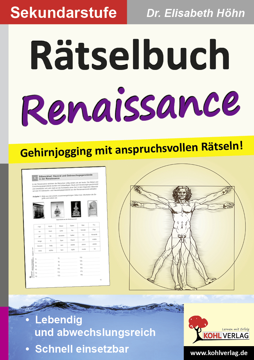Rätselbuch Renaissance - Gehirnjogging mit anspruchsvollen Rätseln!