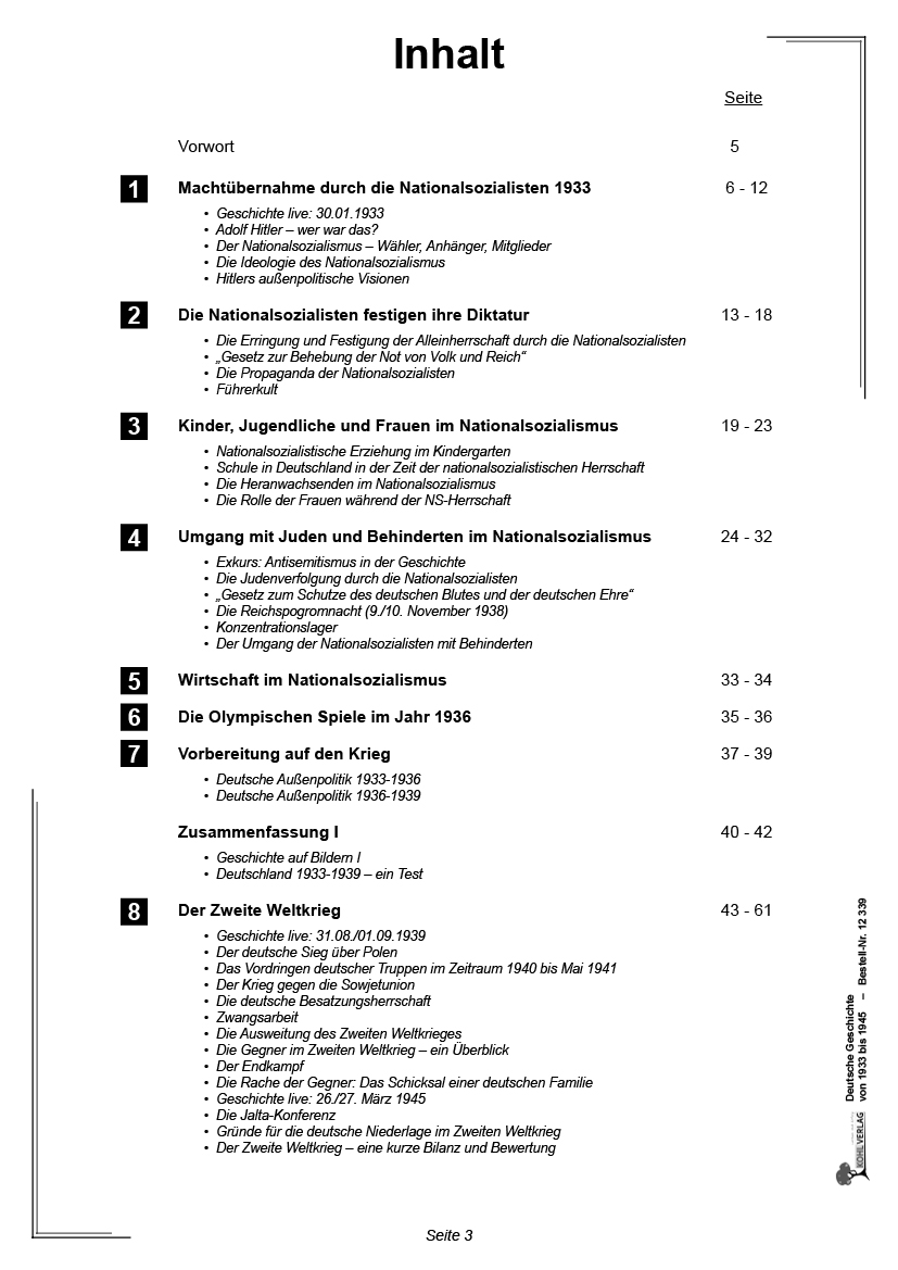 Deutsche Geschichte von 1933 bis 1945