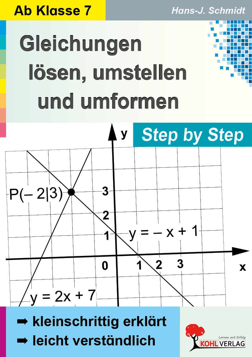 Gleichungen lösen, umstellen und umformen  ... Step by Step