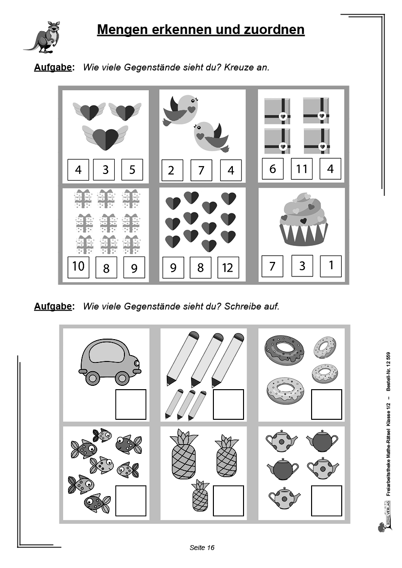 Freiarbeitstheke Mathe-Rätsel / Klasse 1-2