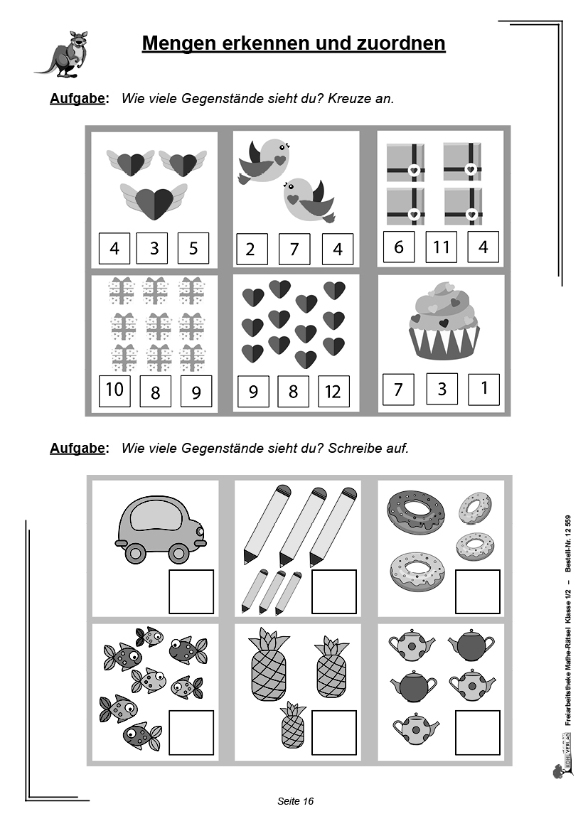 Freiarbeitstheke Mathe-Rätsel / Klasse 1-2