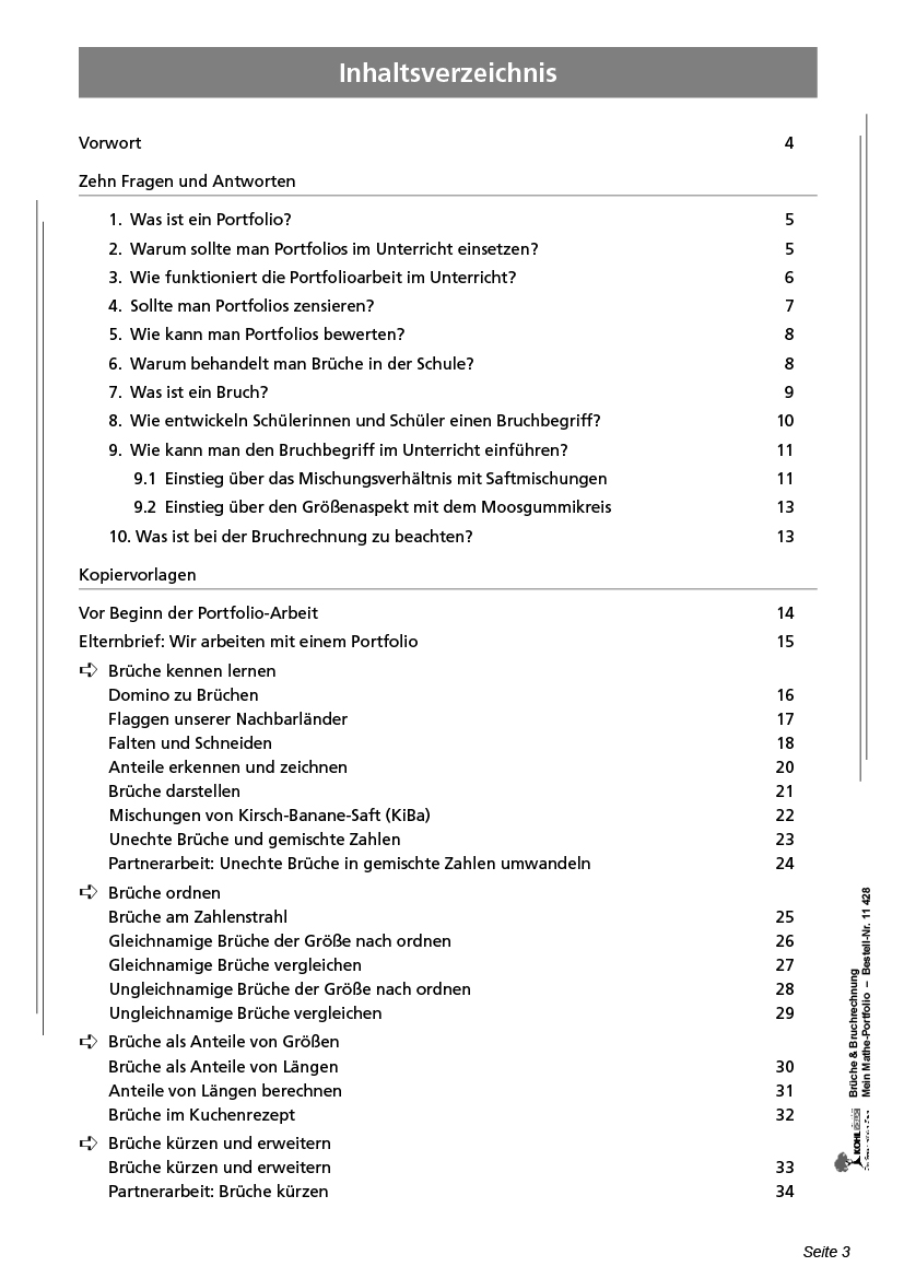 Brüche & Bruchrechnung - Mein Mathe-Portfolio