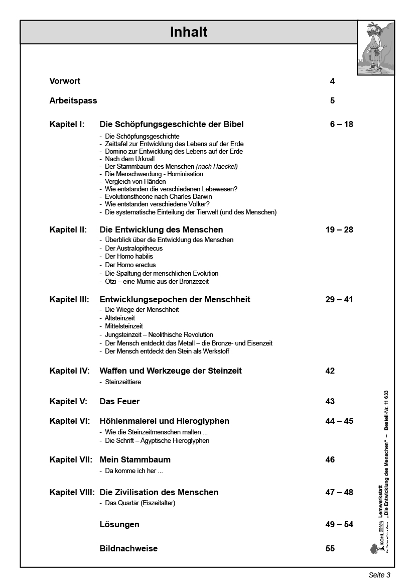 Lernwerkstatt Die Entwicklung des Menschen