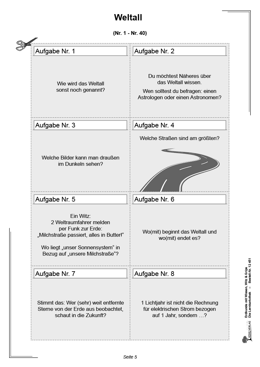 Erdkunde mit Wissen, Witz & Grips  -  Die Lernkartothek