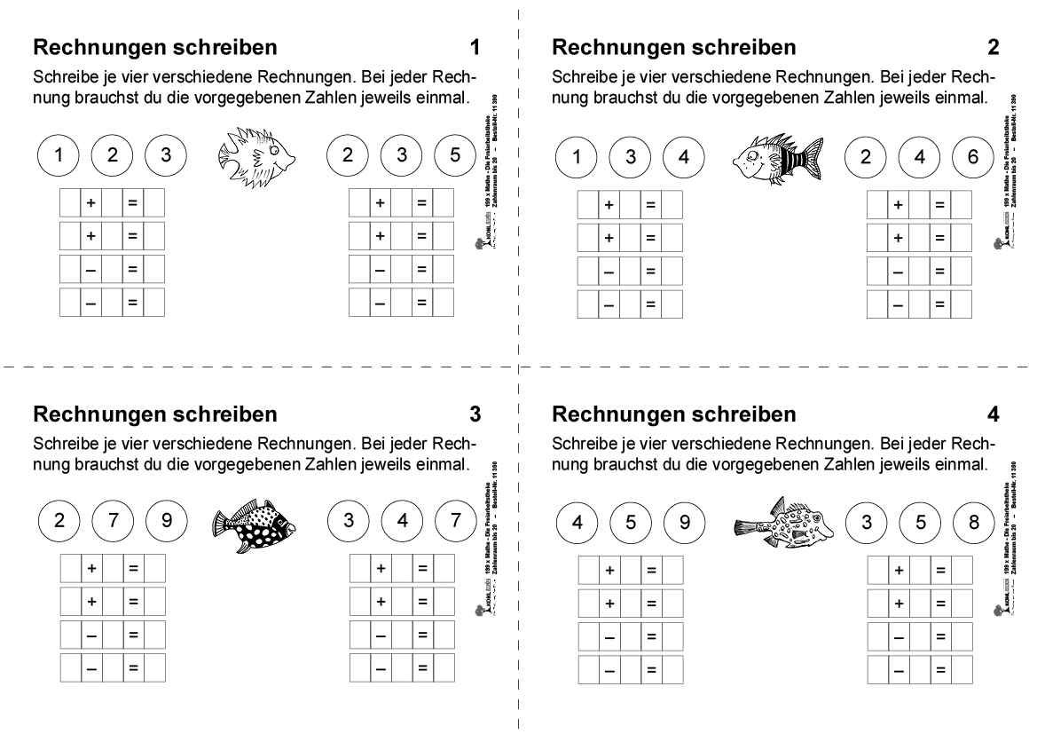 199x Mathe - Die Freiarbeitstheke - Zahlenraum bis 20