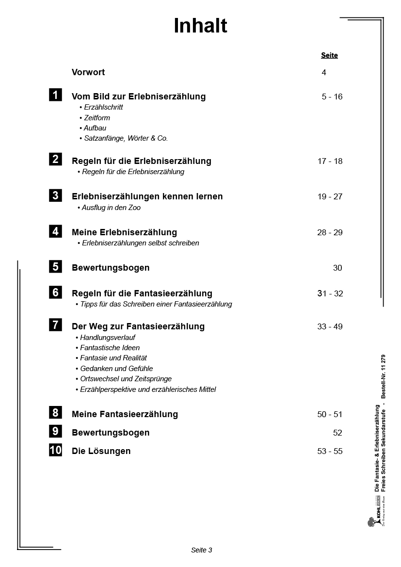 Die Fantasie- und Erlebniserzählung