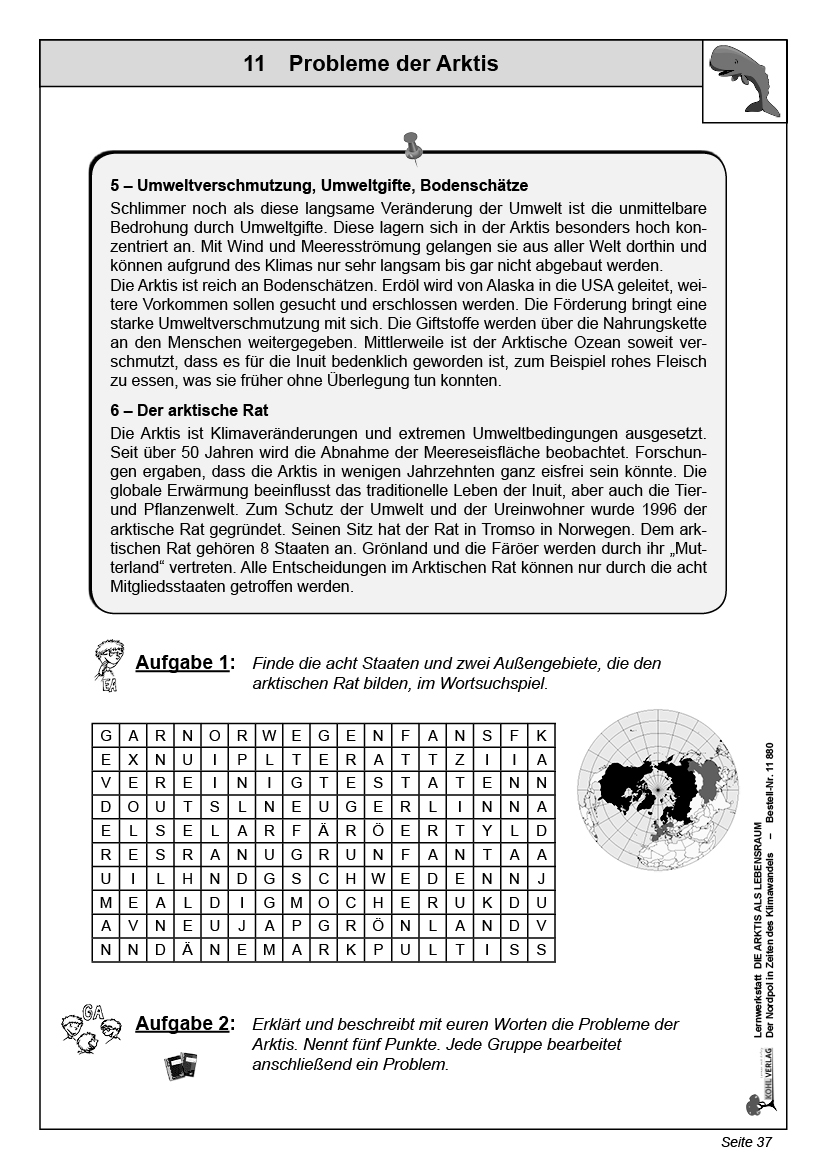 Lernwerkstatt Die Arktis als Lebensraum Lernwerkstatt Die Arktis als Lebensraum