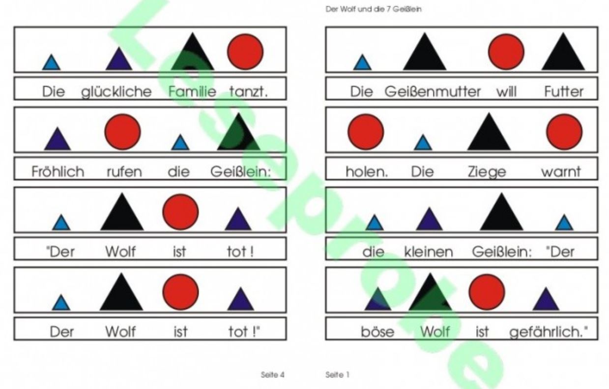 Wortartenmärchen - Der Wolf und die 7 Geißlein