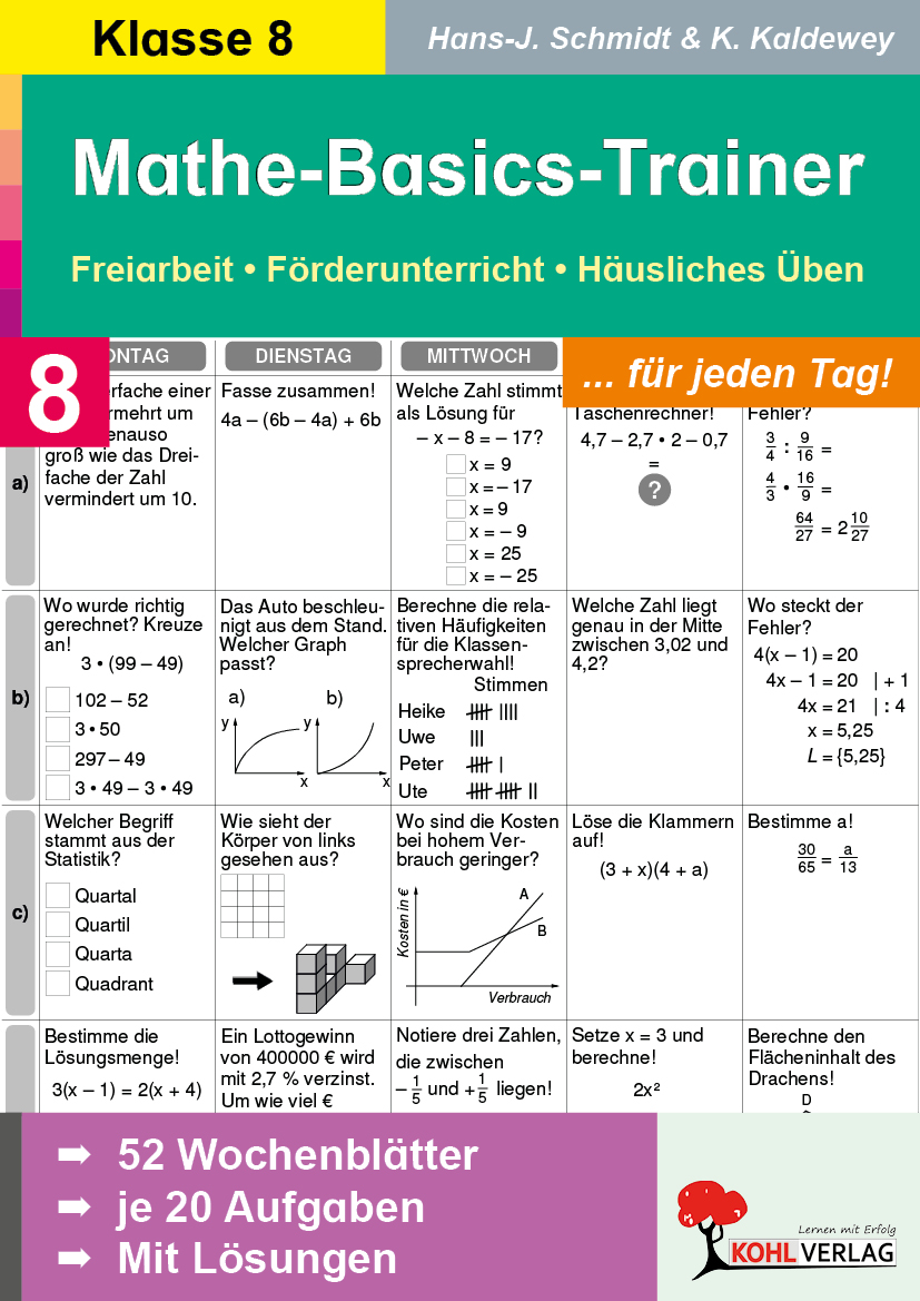 Mathe-Basics-Trainer / Klasse 8