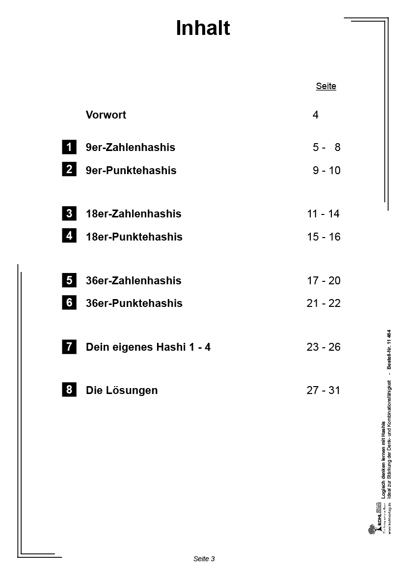 Logisch denken lernen mit Hashis