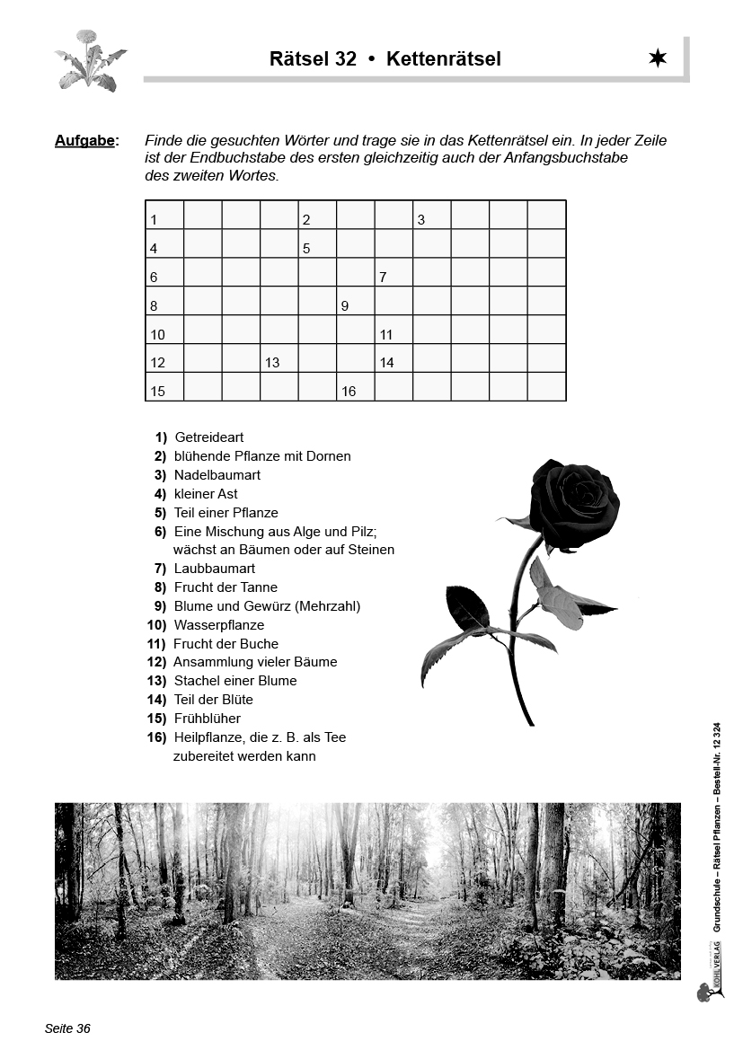 Rätsel Naturwissenschaften / Band 2: Pflanzen