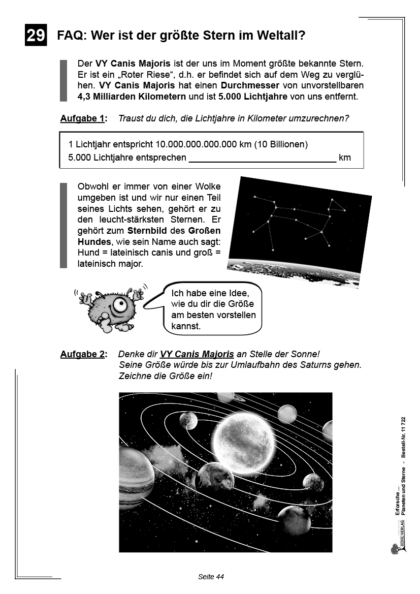 Erforsche ... Planeten & Sterne