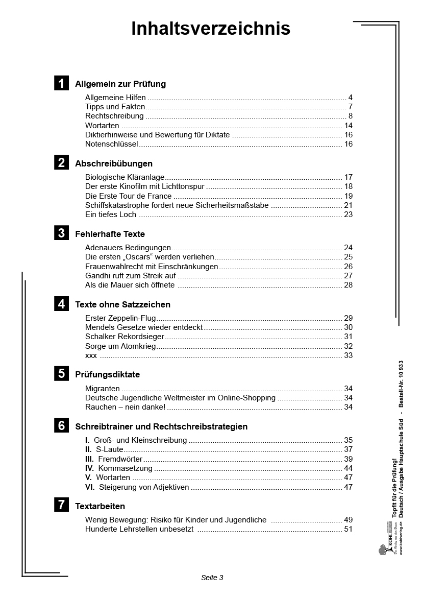 Topfit für die Prüfung - Deutsch