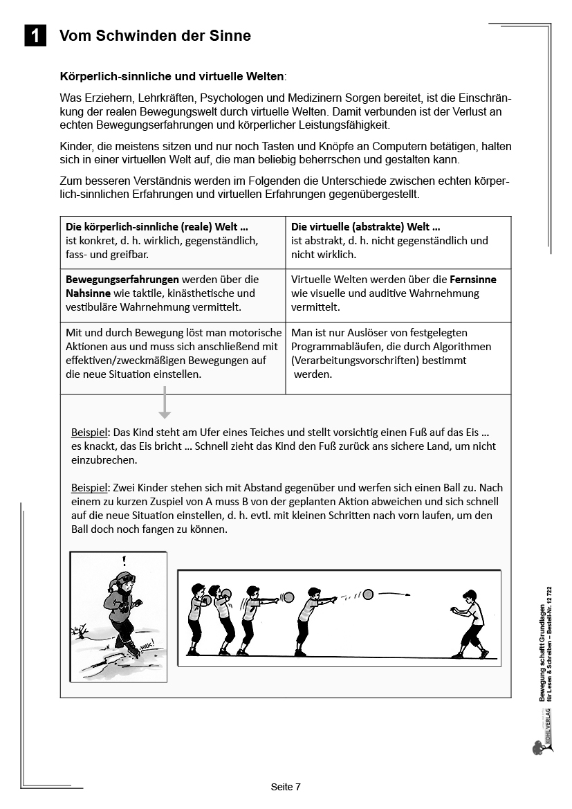 Bewegung schafft Grundlagen für Lesen und Schreiben