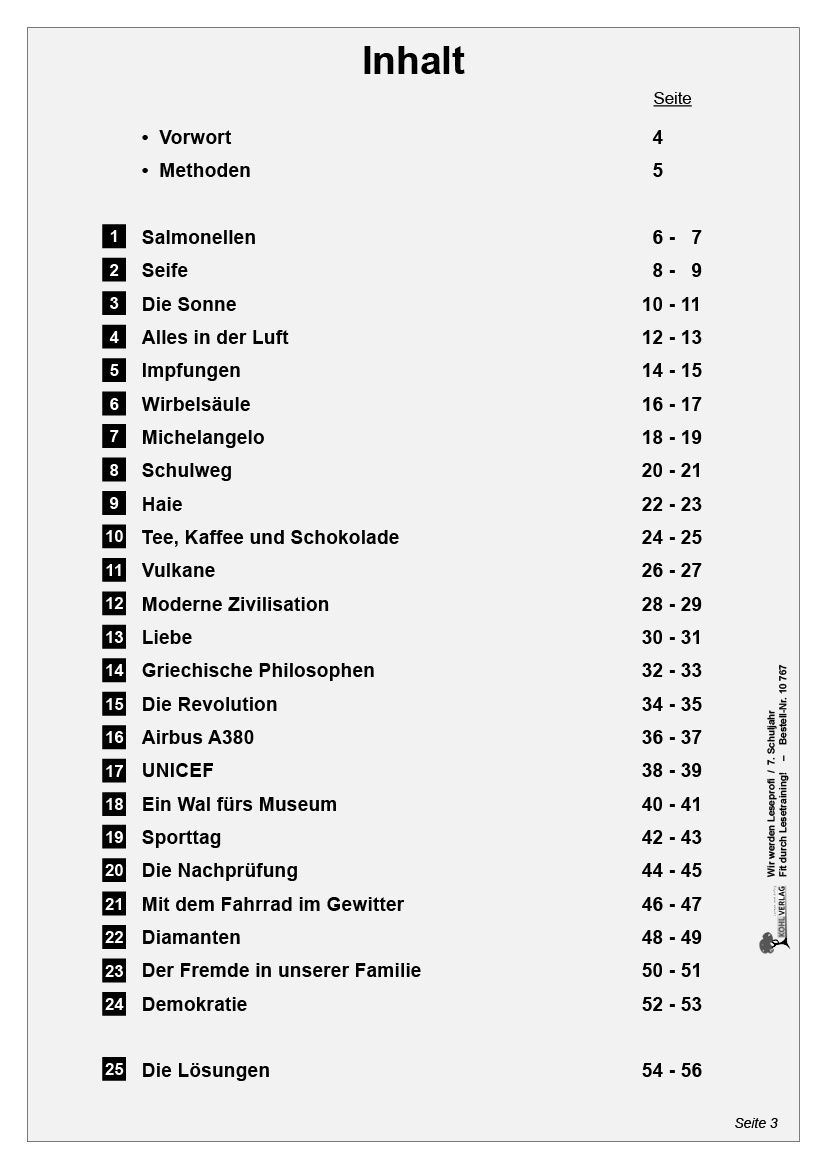 Wir werden Leseprofi / Klasse 7