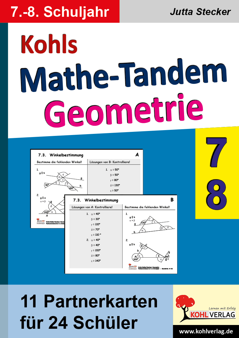 Kohls Mathe-Tandem Geometrie / Klasse 7-8