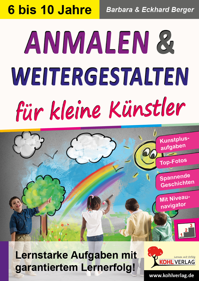 Anmalen und weitergestalten für kleine Künstler Anmalen und weitergestalten für kleine Künstler