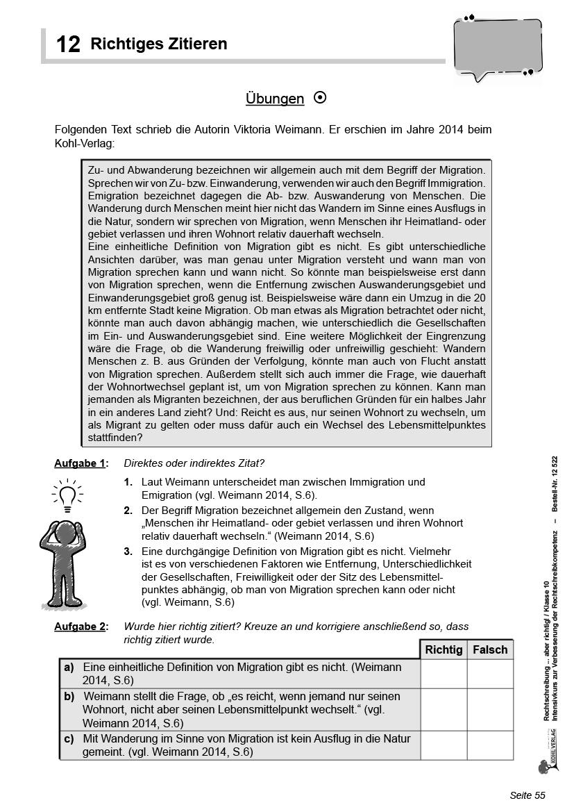 Rechtschreibung ... aber richtig! / Klasse 10