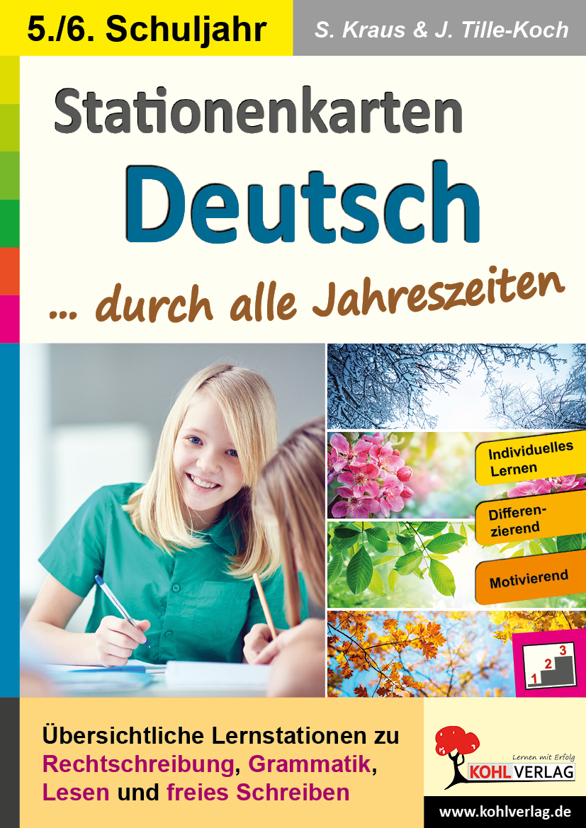 Stationenkarten Deutsch ... durch alle Jahreszeiten / Klasse 5-6 Stationenkarten Deutsch ... durch alle Jahreszeiten / Klasse 5-6
