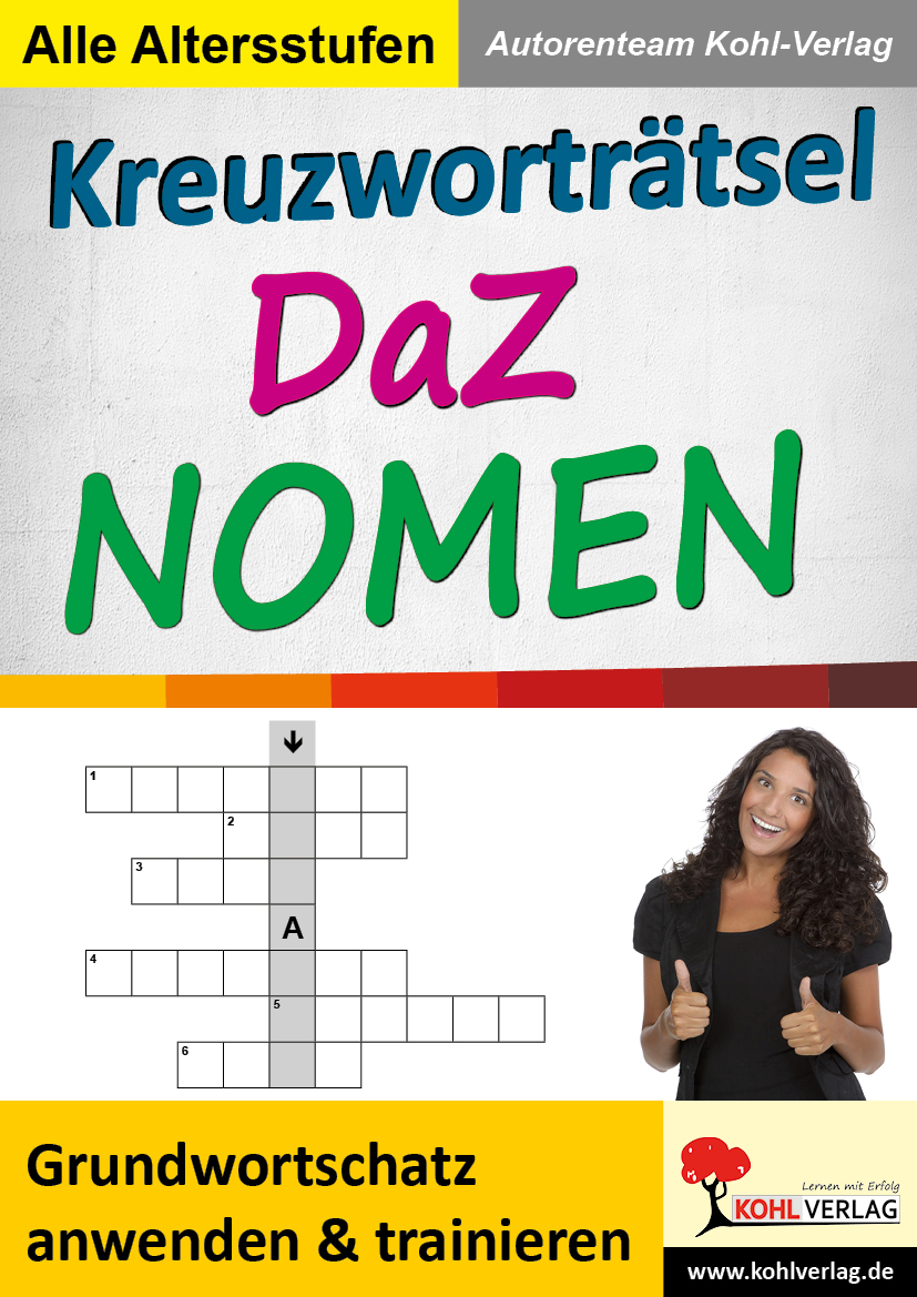 Kreuzworträtsel DaZ - Nomen - Grundwortschatz anwenden und trainieren