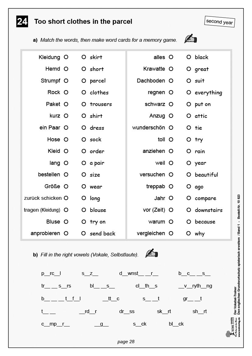 Der Vokabel-Trainer Englisch / Band 1