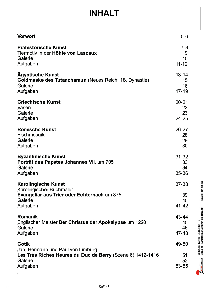 Große Kunstgeschichte / Band 1: Prähistorische Kunst bis Barock