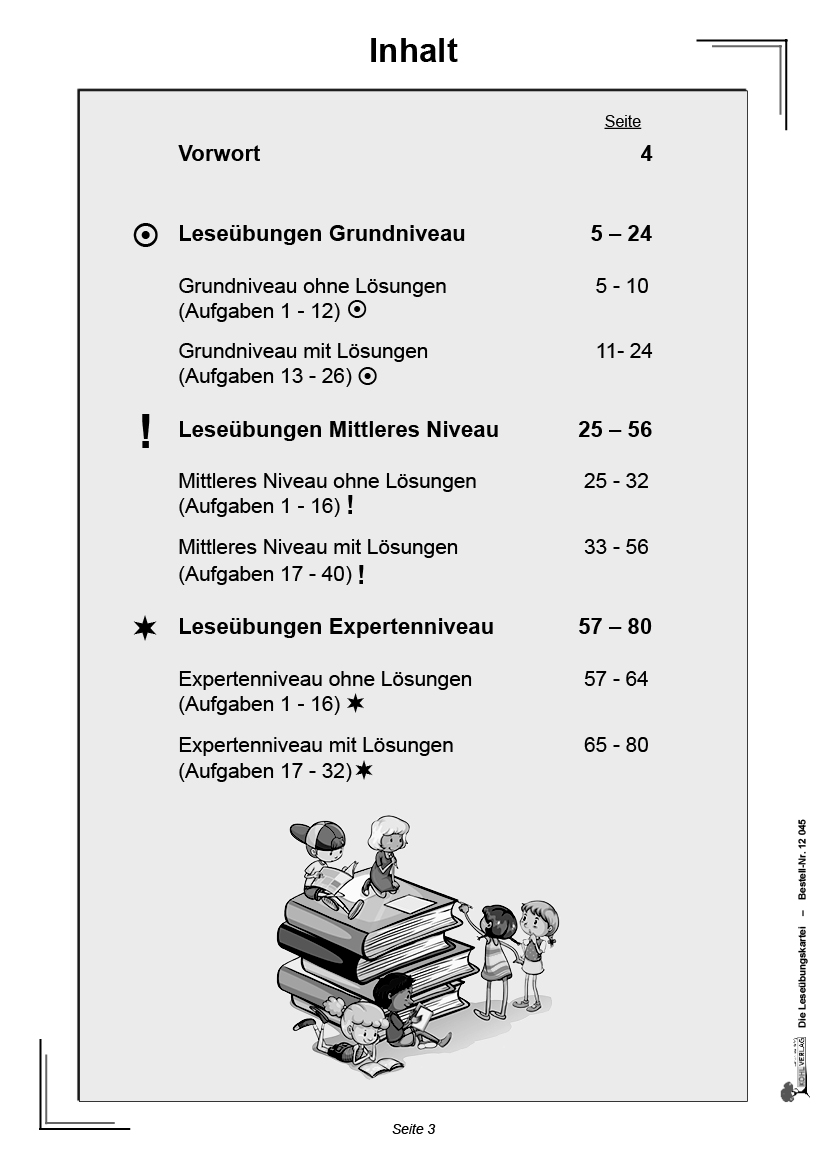 Die Leseübungskartei - Mit motivierenden Lesetexten in verschiedenen Niveaustufen