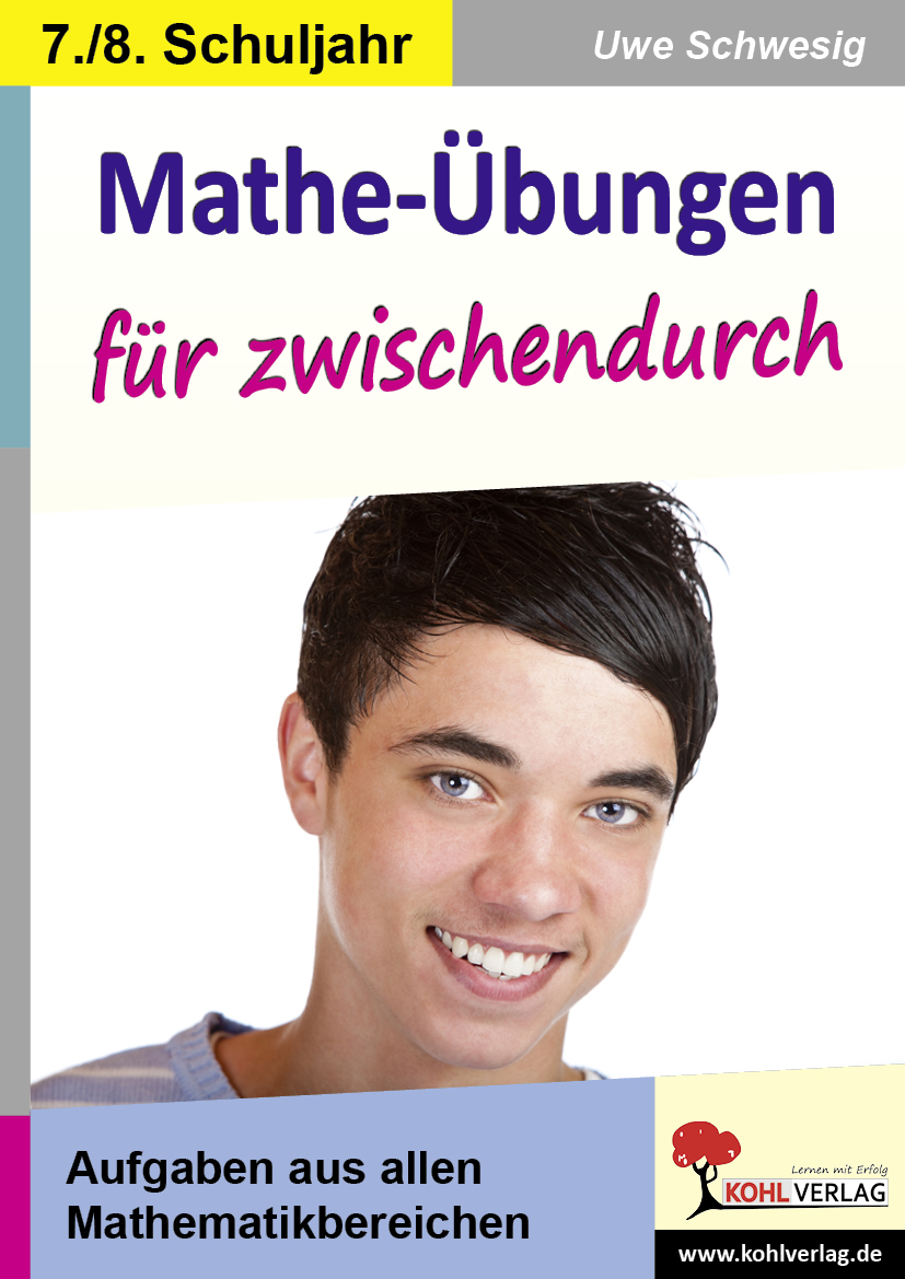 Mathe-Übungen für zwischendurch / Klasse 7-8 – P11076