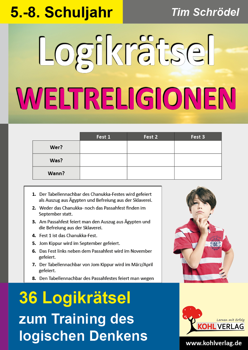 Logikrätsel Weltreligionen – P11518