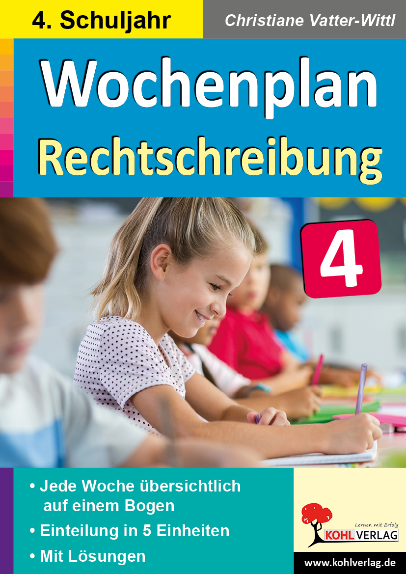 Wochenplan Rechtschreibung / Klasse 4 – P12505