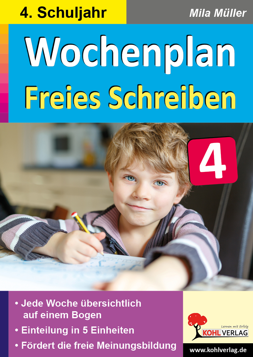 Wochenplan Freies Schreiben / Klasse 4 – P12507