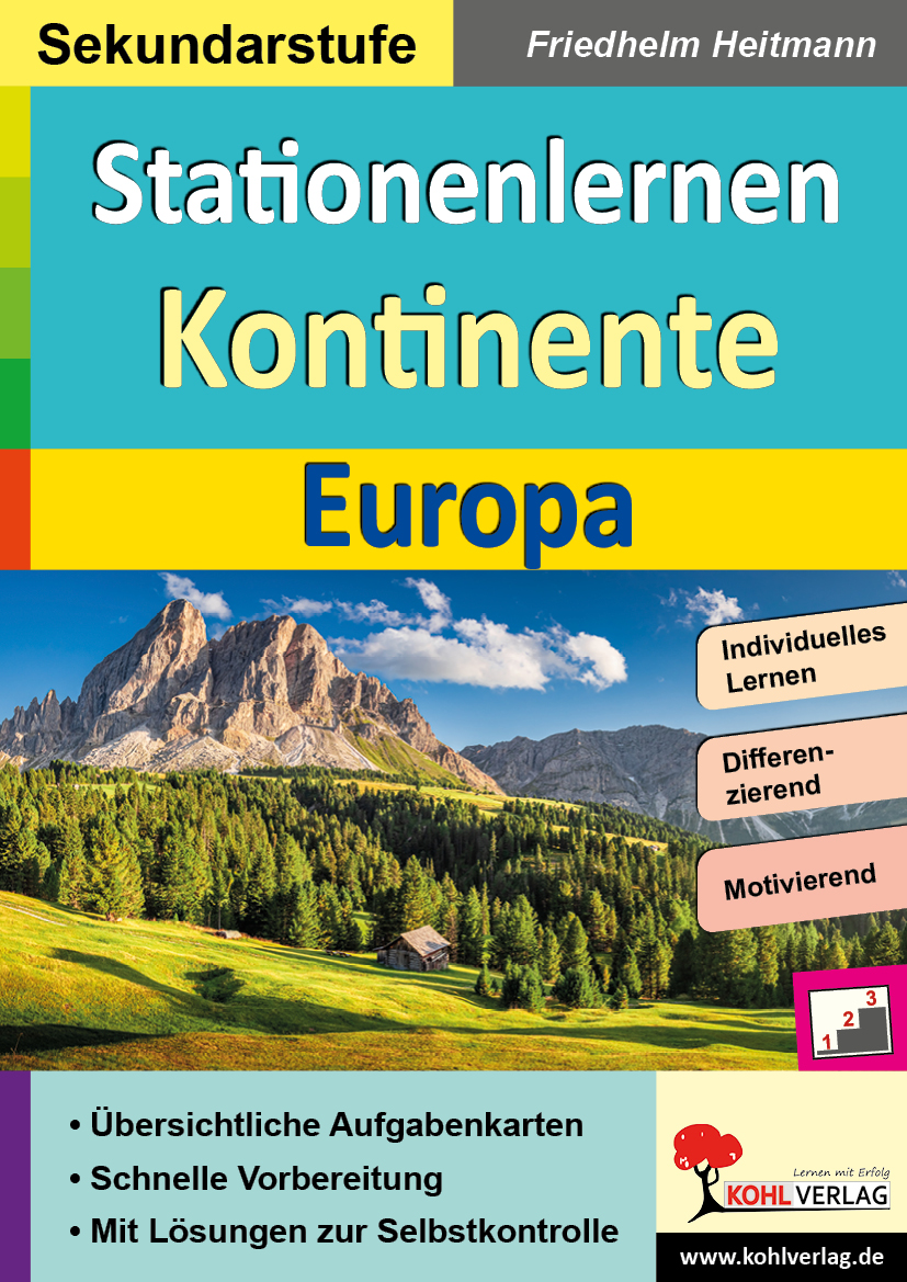 Stationenlernen Kontinente / Europa – P12535