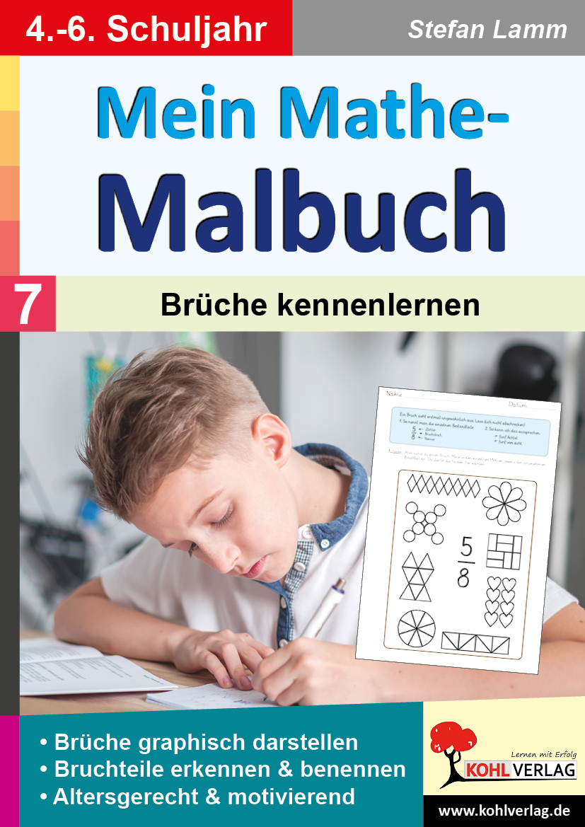 Mein Mathe-Malbuch / Band 7: Brüche kennenlernen – P12667