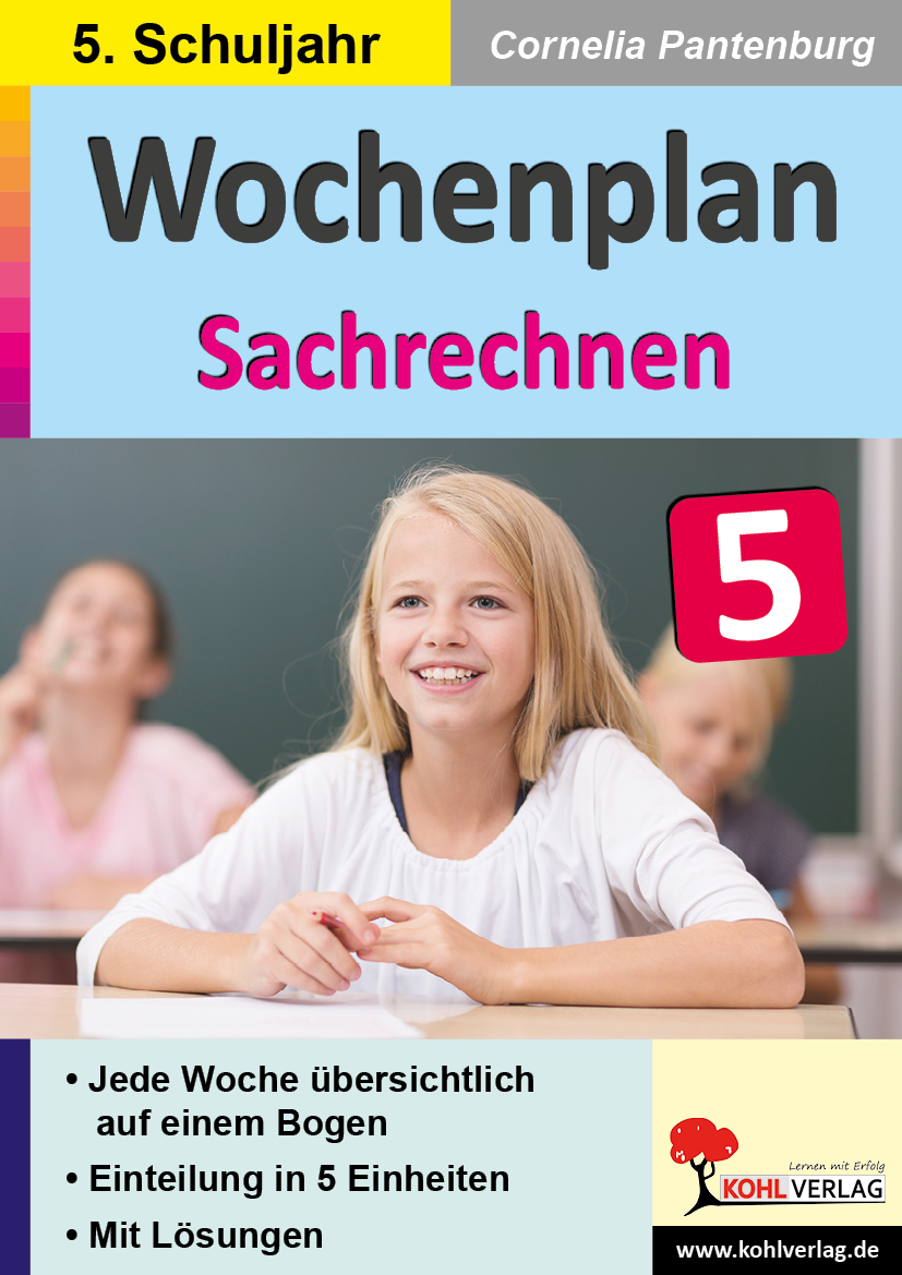 Wochenplan Sachrechnen / Klasse 5 – P12927