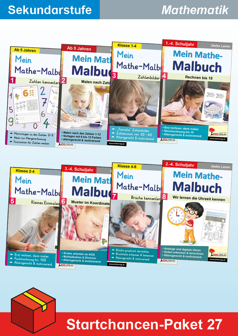 Startchancen-Paket 27 (Mathematik GS): Mein Mathe-Malbuch – P95027