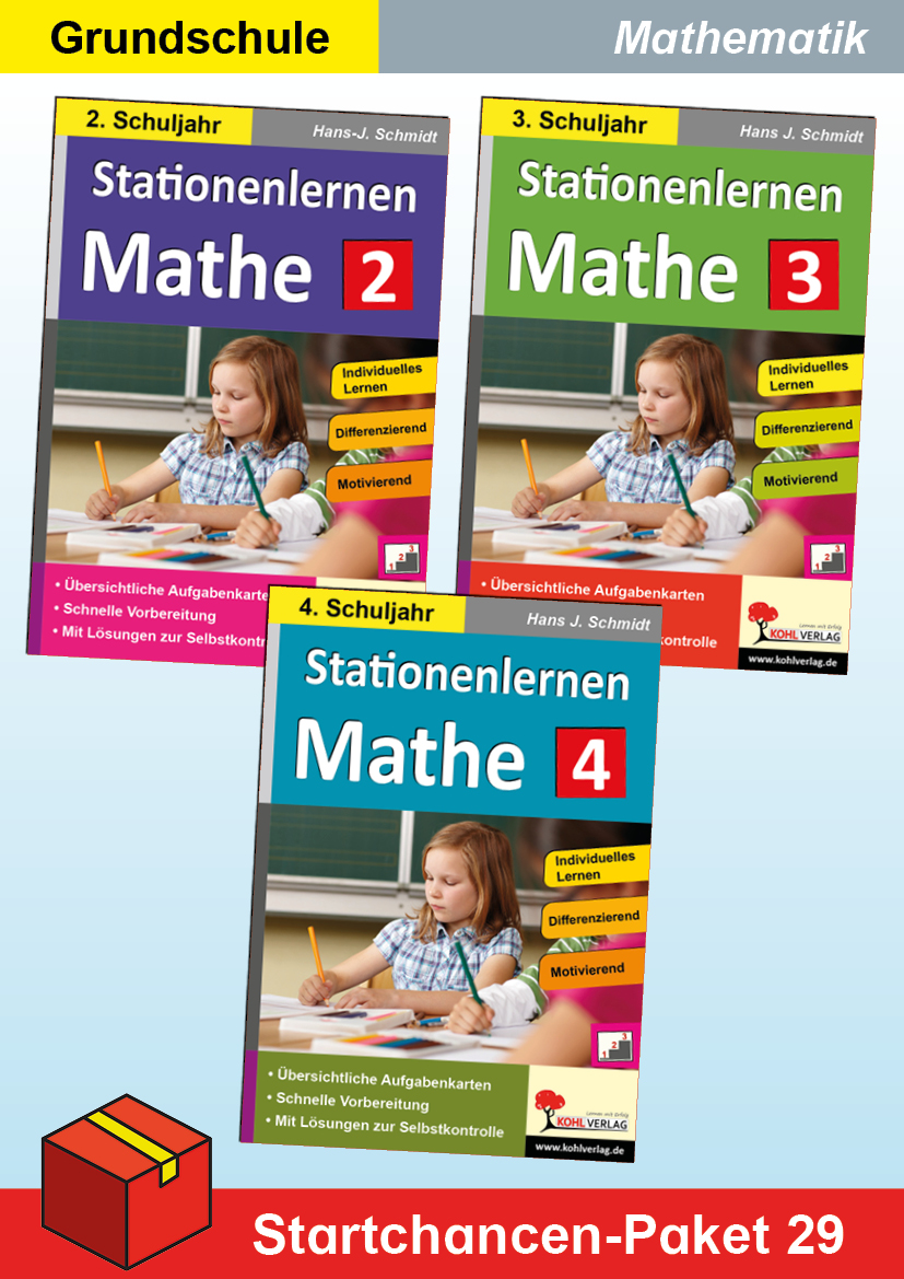 Startchancen-Paket 29 (Mathematik GS): Stationenlernen Mathematik – P95029