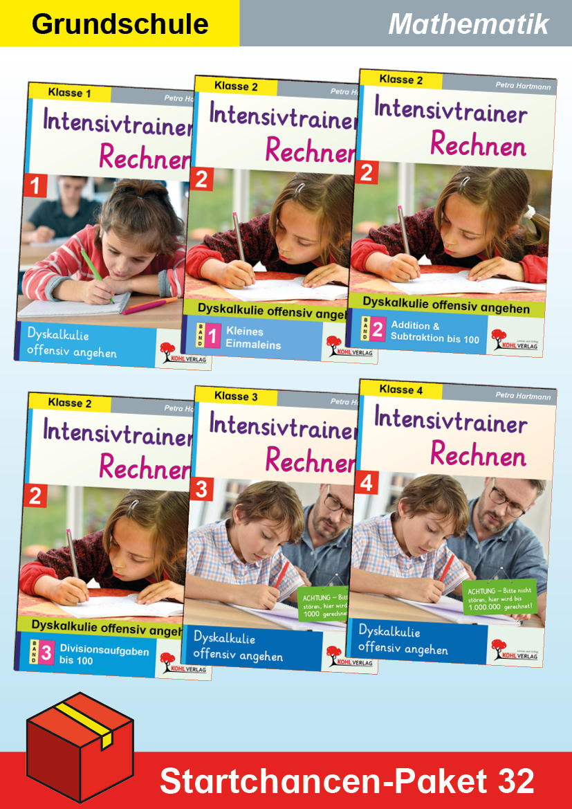 Startchancen-Paket 32 (Mathematik GS): Intensivtrainer Rechnen / Dyskalkulie offensiv angehen – P95032