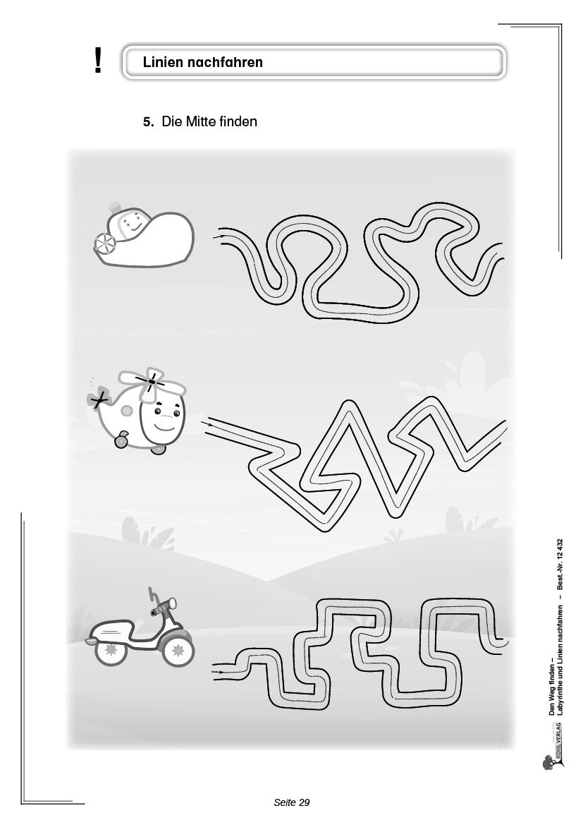 Den Weg finden / Labyrinthe & Linien nachfahren