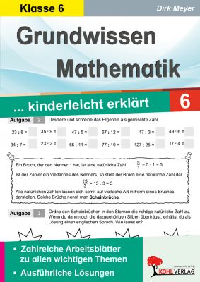 Grundwissen Mathematik / Klasse 6-P11535