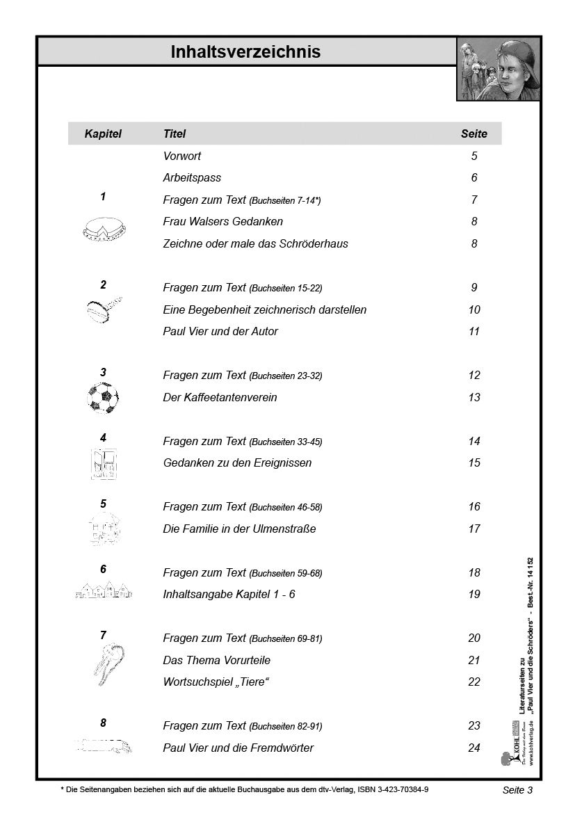 Paul Vier Und Die Schröders Zusammenfassung Kapitel 1 15 Paul Vier und die Schröders - Literaturseiten