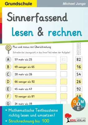 Sinnerfassend lesen und rechnen / Addition und Subtraktion bis 100-P13213