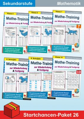 Startchancen-Paket 26 (Mathematik SEK):  Mathe-Training zur Wiederholung und Festigung-P95026