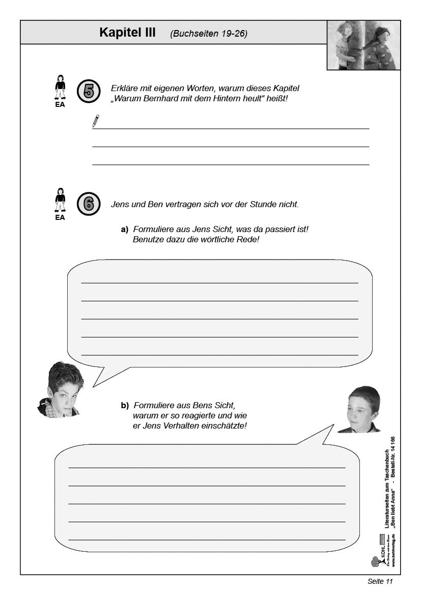 Ben Liebt Anna Bilder Zum Ausdrucken Ben liebt Anna - Literaturseiten