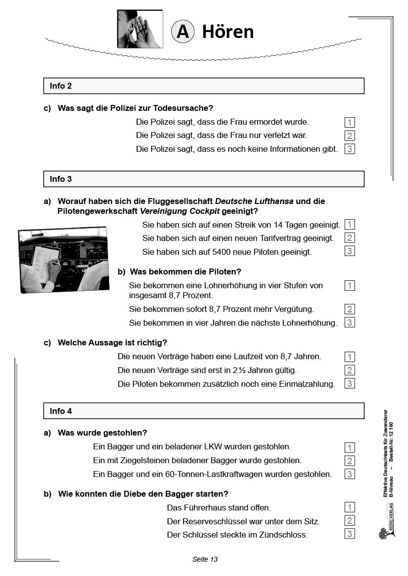 Prüfungstraining Deutsch Test Für Zuwanderer Pdf Effektive Deutsch-Tests für Zuwanderer - B-Niveau