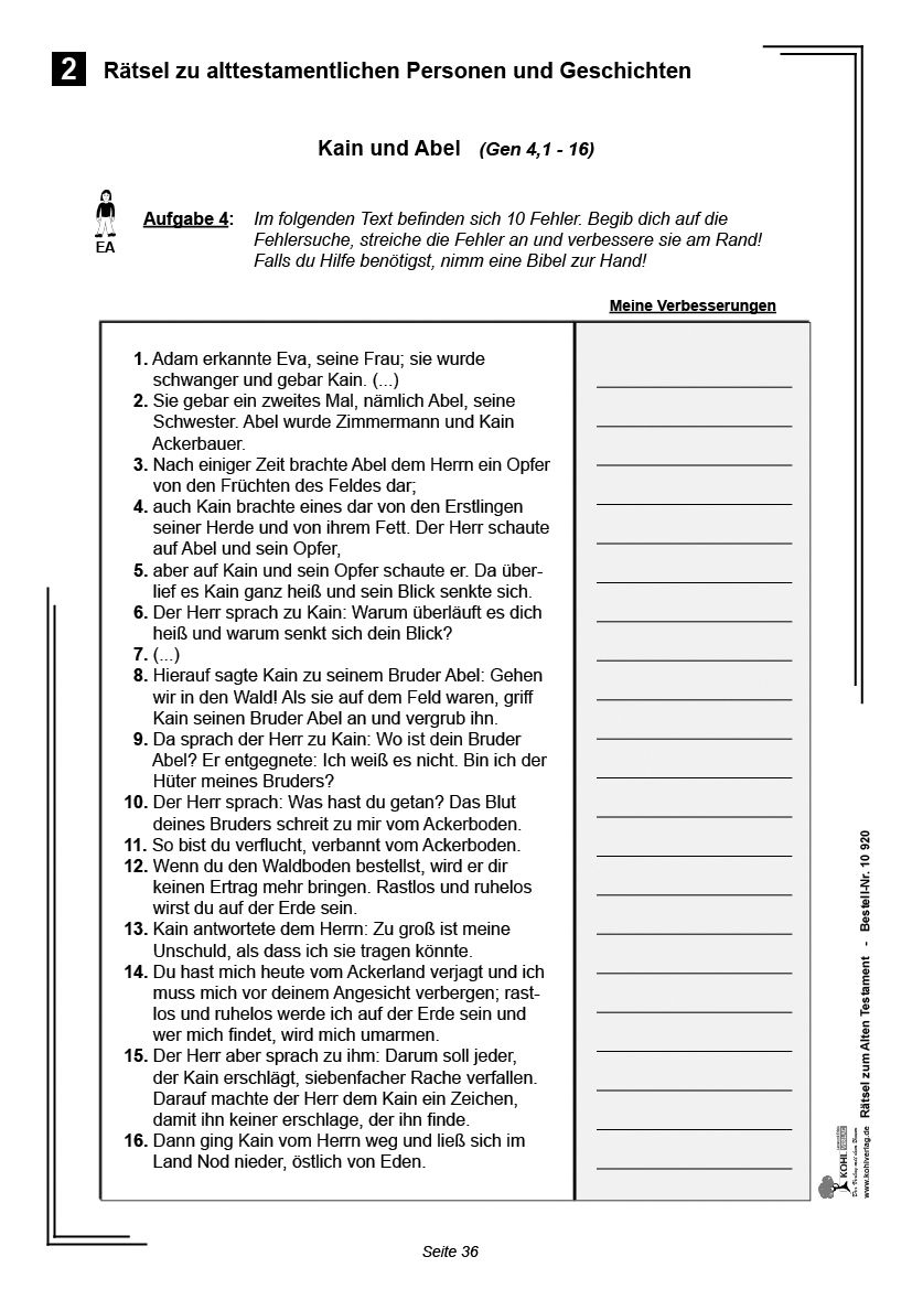 40 Rätsel zum Alten Testament
