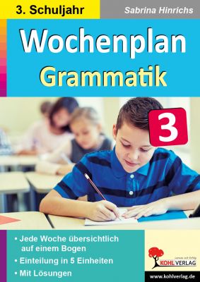 Wochenplan Grammatik / Klasse 3-P12650