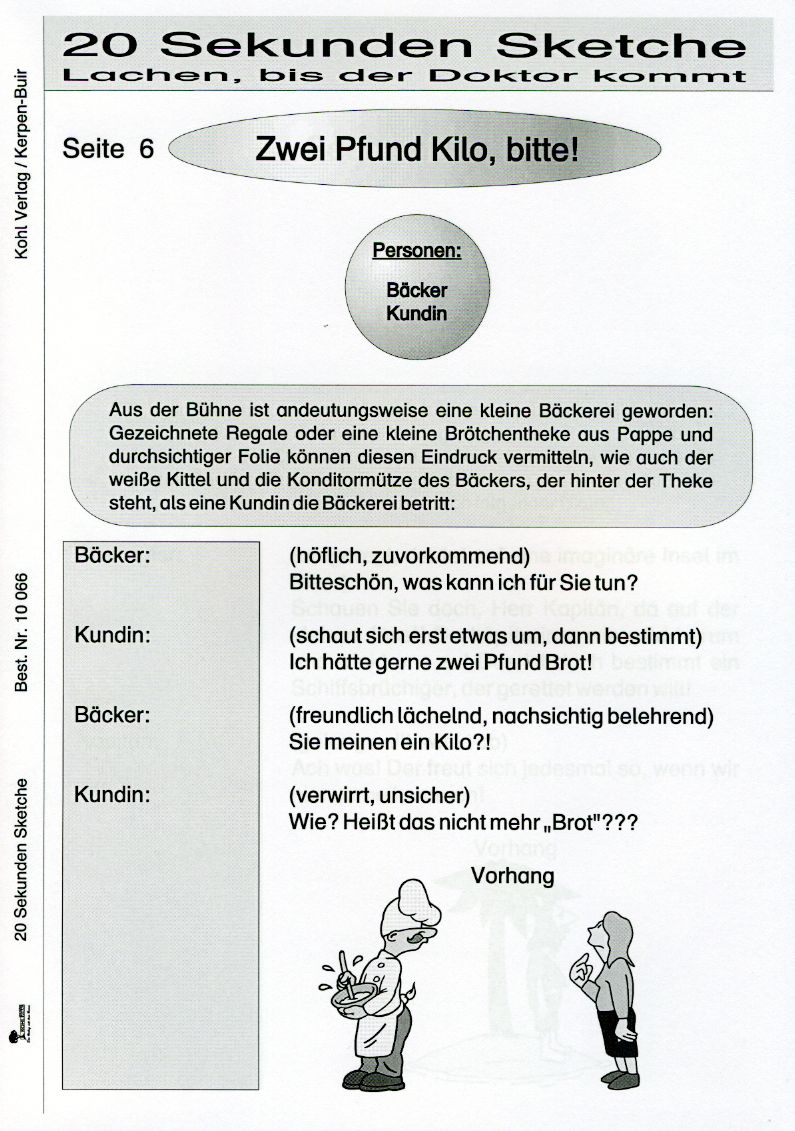Sketche Für Kinder Zum Nachspielen Kostenlos 20 ganz kurze Mini-Sketche